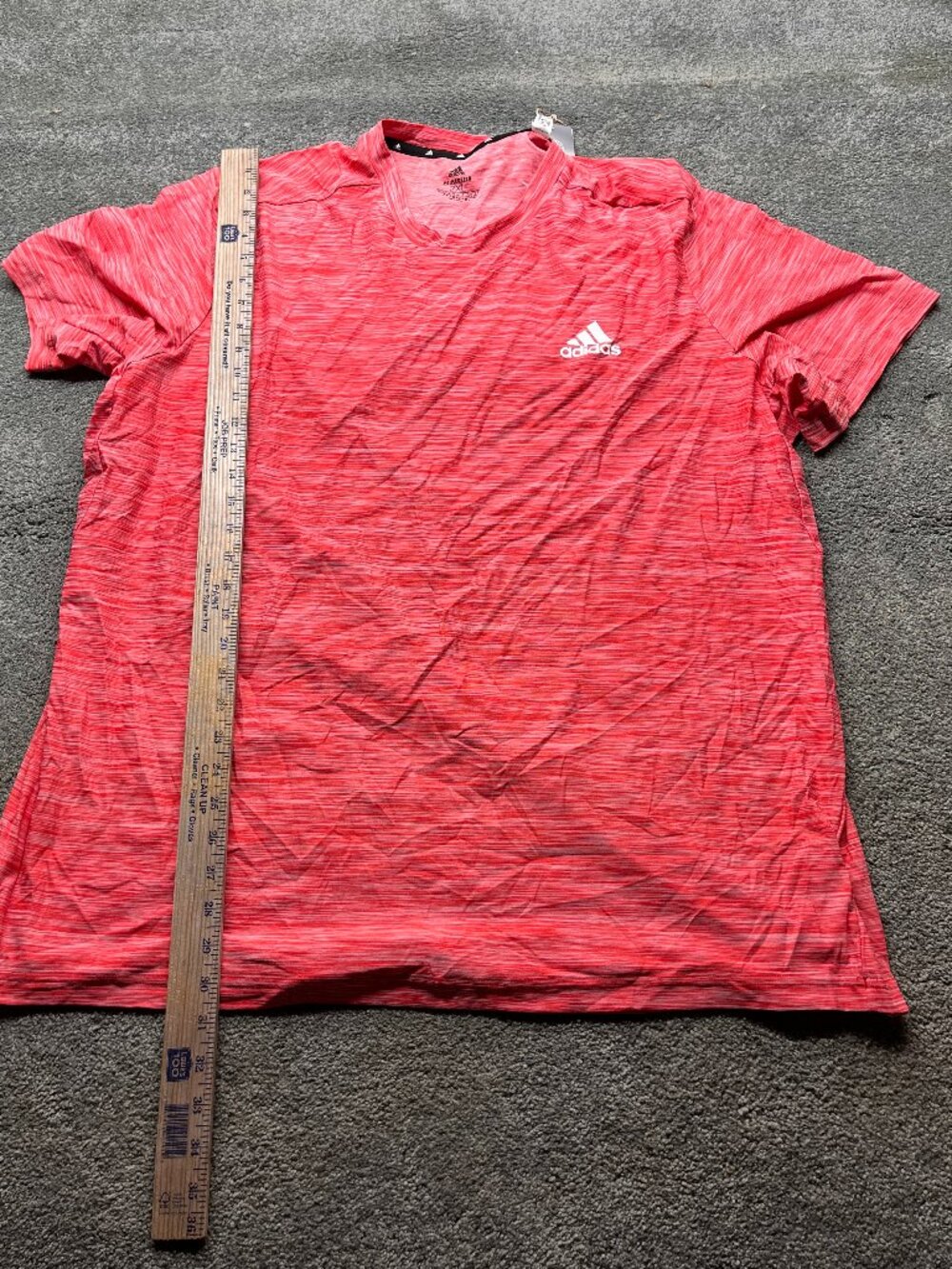 Mens Size 2X XXL drifit tee workout shirt Athletic Red Heather short sleeve